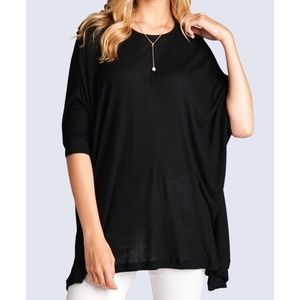 Loose Fitting 3/4 Sleeve Top